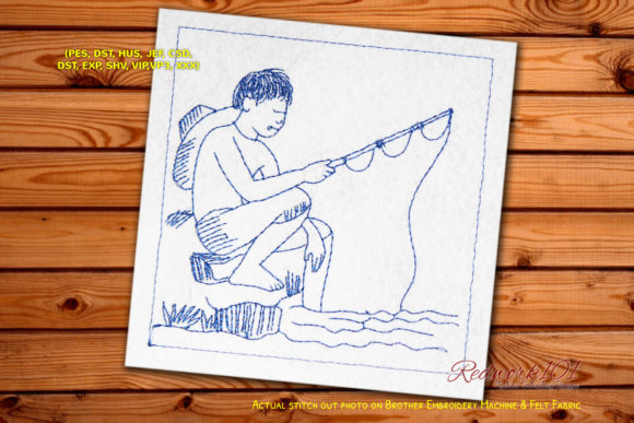 Boy Fishing at Sunset on the Lake: A Design Review