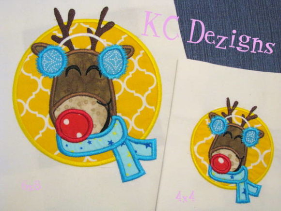 Christmas Rudolph Circle Applique Review