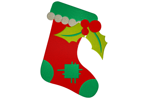 Christmas Sock: A Festive Embroidery Design Review