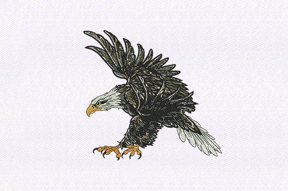 Descending Eagle Design: Apparel Embroidery Review