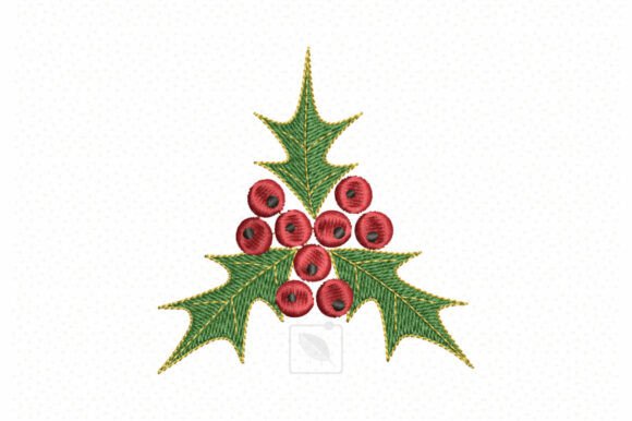 Elegant Red Holly Berries for New Year Sweatshirts