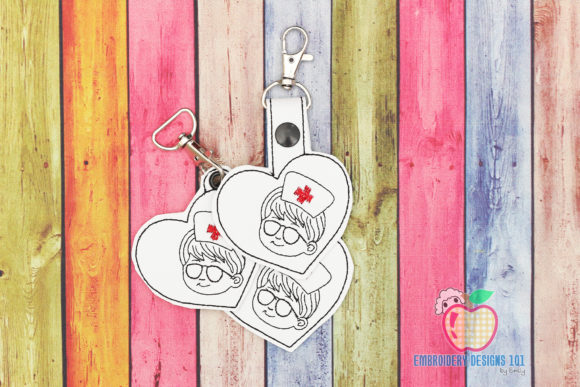 Male Nurse ITH Key Fob: A Charming Gift Idea