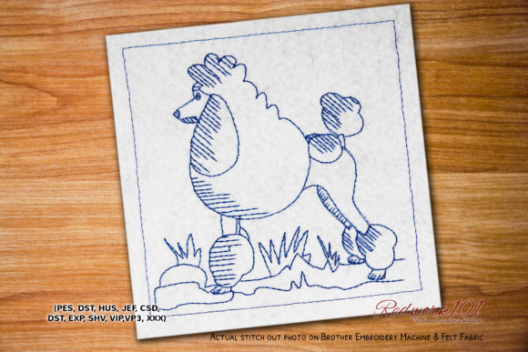 Poodle Dog: A Charming Addition to Your Embroidery Projects