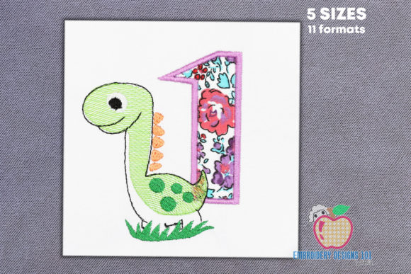 Review: The Dinosaur in Green Color Applique
