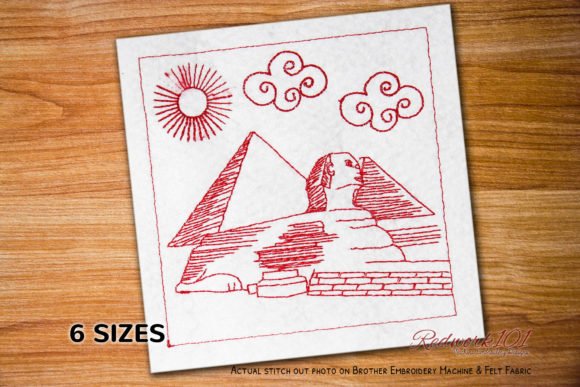 Review: The Great Sphinx of Giza Egypt Redwork