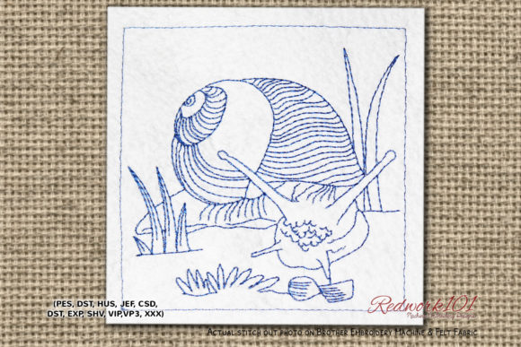 Roman Snail Redwork Design: A Seasonal Review