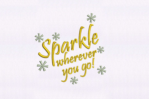 Sparkling Quote Design: A Holiday Embroidery Review