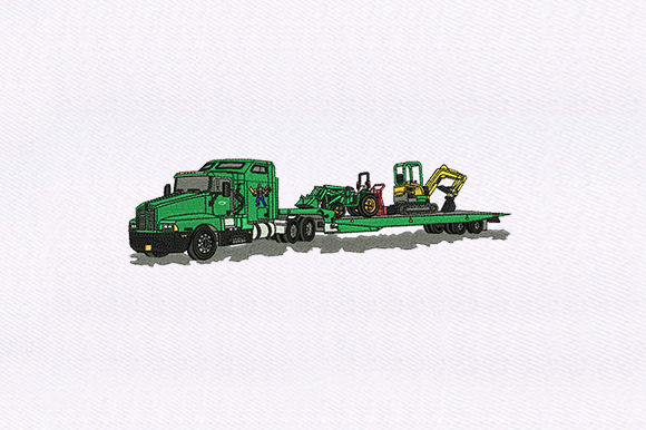 Transporting Truck: A Versatile Embroidery Design